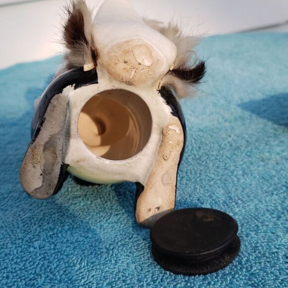 Adorable Vintage 1950s Porcelain Skunk Bank - Picture 8 of 9